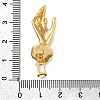 Brass Micro Pave Cubic Zirconia Pendants KK-K398-17G-3