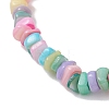 Natural Freshwater Shell Chip  Beads Stretch Bracelets for Girl BJEW-JB13097-5