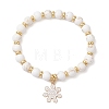 Christmas Alloy Enamel Charm Bracelets BJEW-JB12407-03-2