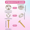 2 Bags Carbon Steel Screw FIND-GF0009-32C-2
