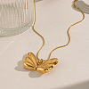 304 Stainless Steel Butterfly Wings Pendant Necklaces for Women PR3975-2-3