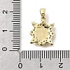 Brass Micro Pave Cubic Zirconia Pendants KK-P336-01C-G-3
