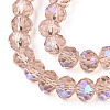 Electroplate Glass Beads Strands LS-EGLA-A034-T10mm-L22-3