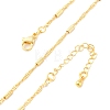 Brass Singapore Chains Necklaces for Women NJEW-D302-04G-4