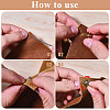 6Pcs 3 Colors Brass Ball Studs Rivets KK-CA0003-67-4