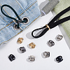 60Pcs 4 Colors Alloy Cord Locks FIND-ME0004-01B-4