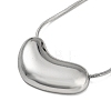 304 Stainless Steel Pendant Necklaces NJEW-G120-03P-2