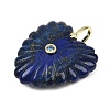 Dyed Natural Lapis Lazuli Carved Pendants G-C276-01G-02-2