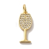 Brass Micro Pave Cubic Pendants X-KK-U027-07G-01-1