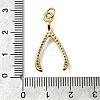 Brass Micro Pave Cubic Zirconia Pendants KK-C090-08A-G-3