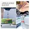 5Pcs Handmade Lampwork Pendants LAMP-TA0002-75B-8