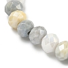 AB Color Faceted Rondelle Glass Beaded Stretch Bracelets for Women BJEW-PH01820-08-3