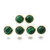 Brass Half Round Stud Earrings EJEW-Z124-02G-4
