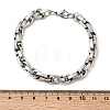 201 Stainless Steel Rope Chain Bracelets for Men STAS-T077-16P-5