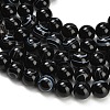Natural Black Agate Beads Strands G-B178-Q01-12mm-4