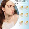 6Pcs 3 Colors Natural Cultured Freshwater Pearl Stud Earrings EJEW-TAC00026-9