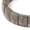 Natural Pyrite Stretch Bracelets BJEW-F406-B12-3