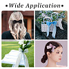 2Rolls Polyester Hot-fix Rhinestone Raw Edges Ribbon OCOR-TA0003-95F-8