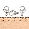 Tarnish Resistant 304 Stainless Steel Lobster Claw Clasps STAS-G035-H-3