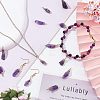 30Pcs Raw Rough Natural Amethyst Pendants FIND-FH0004-86-2