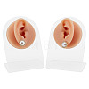 2 Sets 2 Styles Soft Silicone Ear Displays Mould ODIS-HY0001-04B-1