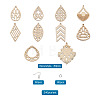 DIY 40 Pairs Natural Wooden Earring Making Kits DIY-TA0003-34P-6