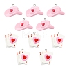 10Pcs Valentine's Day Resin Pendants FIND-YW0007-92A-2