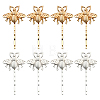 8Pcs 2 Colors Iron & Alloy Hair Bobby Pins PHAR-HY0001-10-1