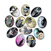 Flat Back Glass Kitten Cabochons X-GGLA-S034-25x18-024-1