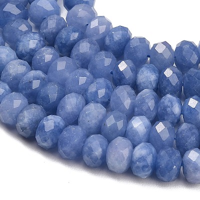 Faceted Dyed Natural White Jade Beads Strands GG-CBAE966-01B-O-1