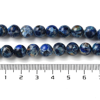 Natural Imperial Jasper Beads Strands G-I122-8mm-26-1