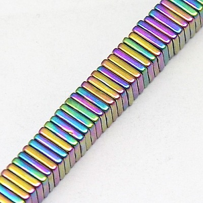 Electroplate Non-magnetic Synthetic Hematite Heishi Beads Strands G-J171A-4x4mm-01-1