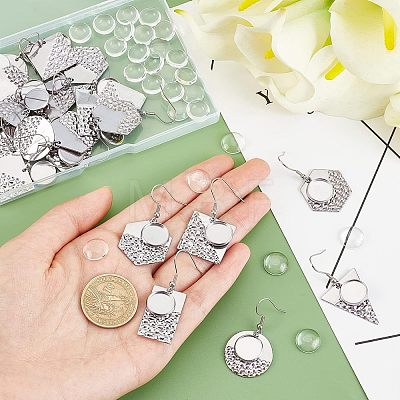 DIY Geometry Dangle Earring Making Kits FIND-CA0004-70-1