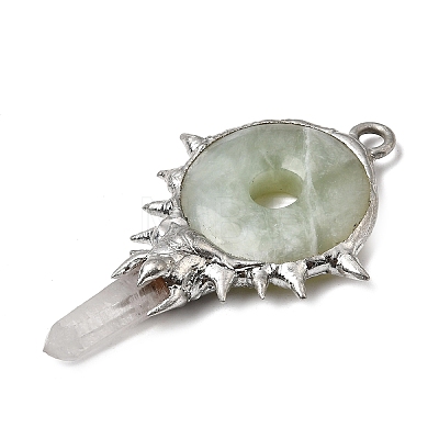 Natural New Jade Big Pendants G-G466-02P-10-1