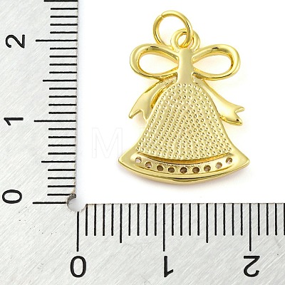 Christmas Series Brass Micro Pave Cubic Zirconia Pendants KK-S401-03G-A-1