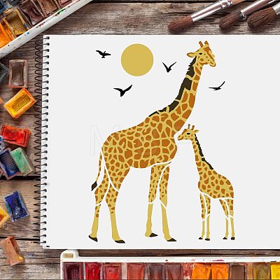 Plastic Reusable Drawing Painting Stencils Templates DIY-WH0172-494-1