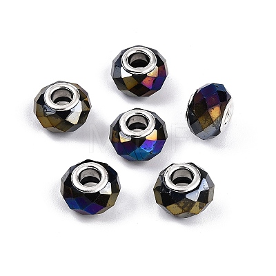 Glass European Beads GPDL-N004-A14mm-A01-1