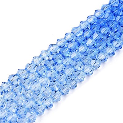 Gradient Color Baking Paint Glass Bead Strands X1-DGLA-A039-T6mm-A020-1