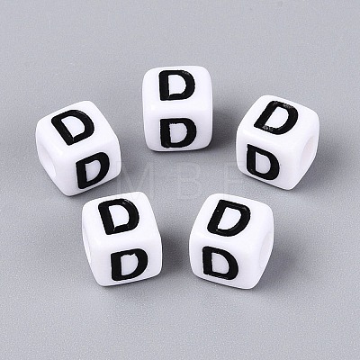 Opaque Acrylic Beads SACR-N020-04A-D-1