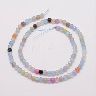 Natural Agate Bead Strands G-G882-4mm-C02-1