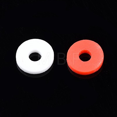 Handmade Polymer Clay Beads Strands CLAY-R089-6mm-T02B-01-1