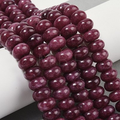 Dyed Natural White Jade Beads Strands G-G107-A19-01-1