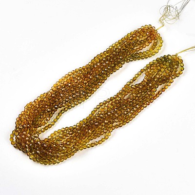 Baking Paint Transparent Glass Beads Strands DGLA-A035-T6mm-A05-1