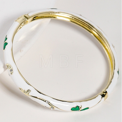 Vintage Zinc Alloy Hinged Bangles for Women JY4654-2-1