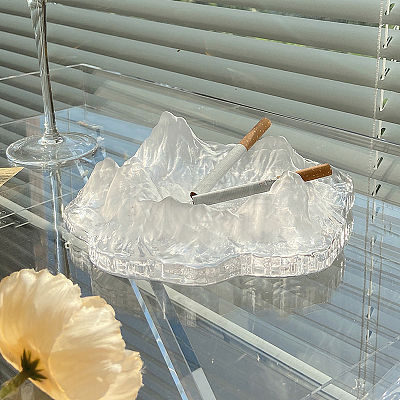 Glass Ashtray DJEW-PW0001-54-1