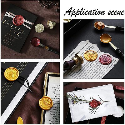 DIY Wood Wax Seal Stamp AJEW-WH0131-166-1