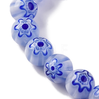 Handmade Millefiori Lampwork Beads Strands LAMP-G164-05K-1