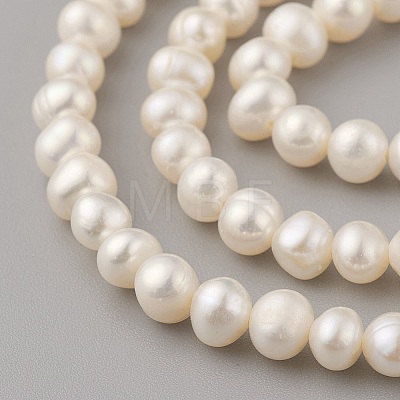 Natural Cultured Freshwater Pearl Beads Strands PEAR-G007-33-01-1