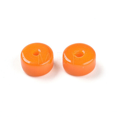 Opaque Solid Color Glass Beads X1-GLAA-N007-6x3mm-A07-1