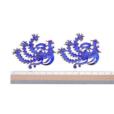 Chinese Style Alloy Enamel Chandelier Components Links X-ENAM-E329-05A-G-1